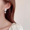New Fashion Women's Designer Light Luxury Earrings Micro Set With Zircon Elegant And Versatile Leaf Earring Accessories