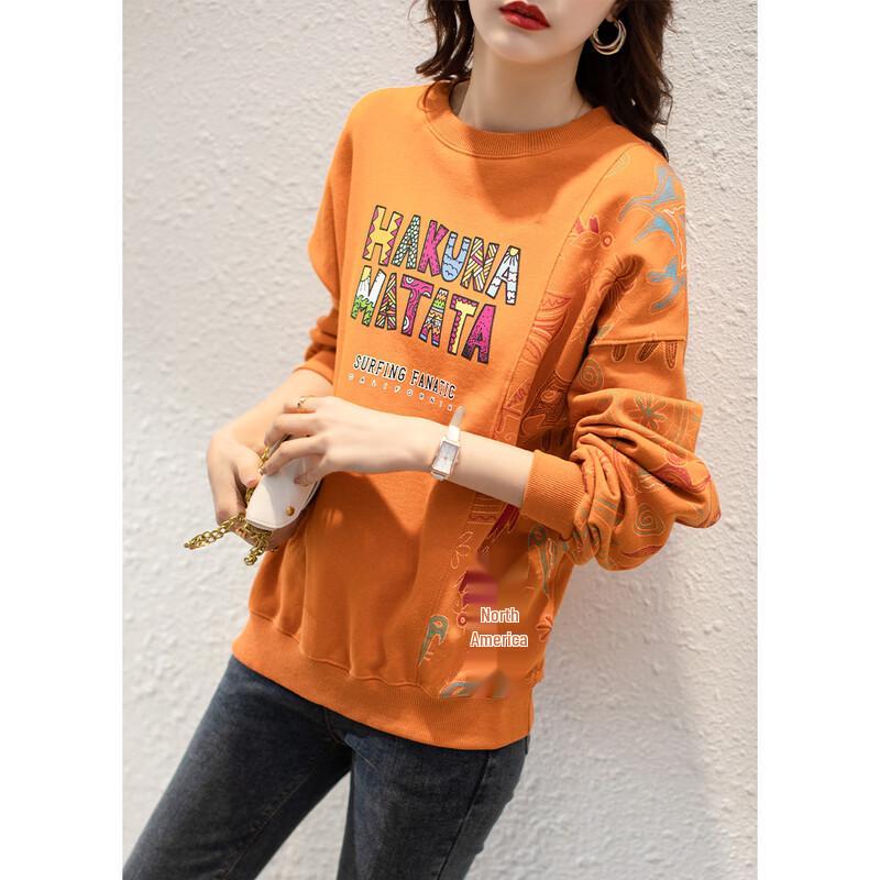 Firstview Women's Urban Casual Long-Sleeve Sweatshirt