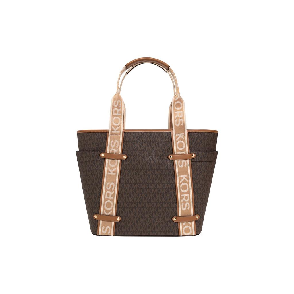 New MICHAEL KORS Canvas One Shoulder Handbags Women's Brown 30T2G5VT3B-252