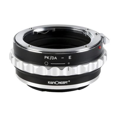 Concept Lens Mount Adapter K-Mount Objektiv Objektiv Sony E-Mount mit Blendenring K&F KF-DAE (Pentax (DA-kompatibel) Umwandlung)