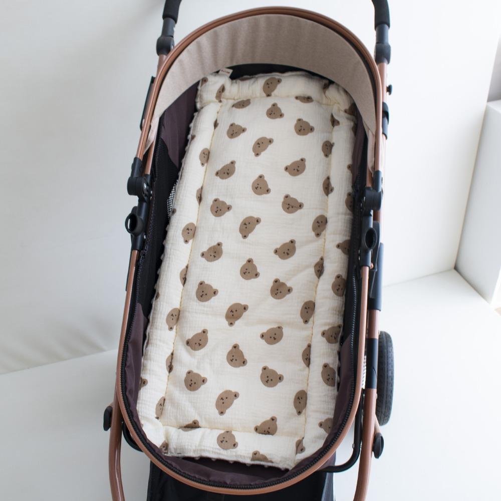 Cartoon Pattern Pushchair Car Mat Baby Seat Cushion Trolley Mattress Baby Stroller Cushion  Kids