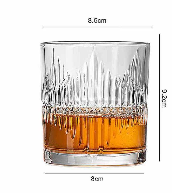 

335 мл Прозрачная чашка с геометрической текстурой Простая, но элегантная Подходит для ежедневного питья чая и для угощения гостей во время праздников 1pcs