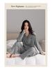 Women's Spring & Autumn Modal Pajama Set: Cardigan, Long Sleeve, Loose Fit, Plus Size