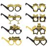 8Pcs18~ 80Th Birthday Party Decoration Glasses Birthday Party Atmosphere Photo Props
