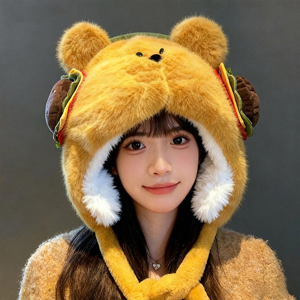 Ladies' Cute Thickened Fleece Hat Pullover Fisherman Hat