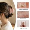Broken Hair Grip Clip Shark Claw for Women Non-Slip Acrylic with Fine Teeth Matte Compact Shell Texture Back Head Half-Tied And Bangs Accessory
