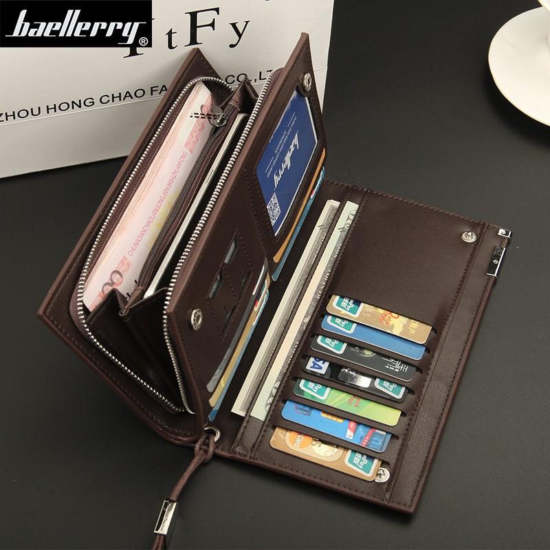 Wallet Men's Long Korean Version Business Large Capacity Handbag Zipper Multifunctional