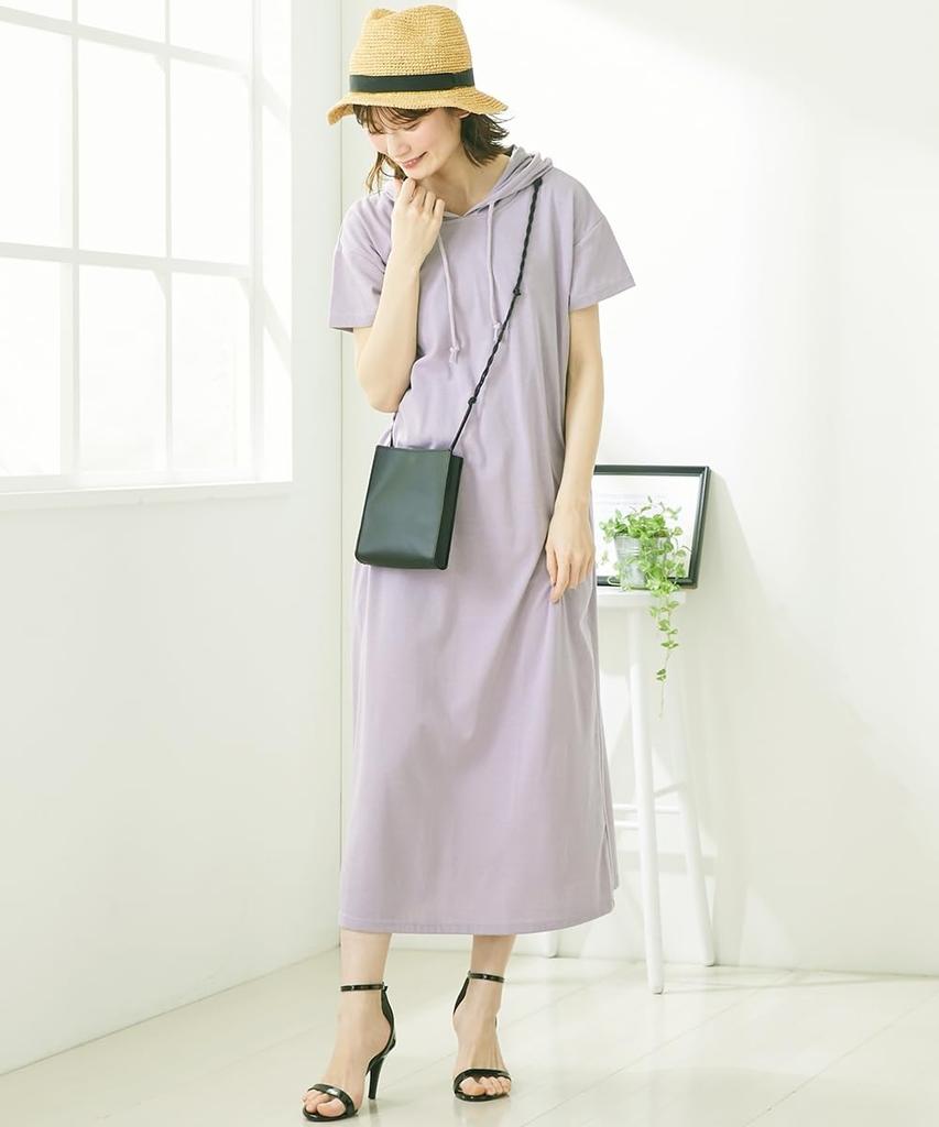 One Piece Loose Parka One Piece Navy Maternity L [Nissen] [Maternity Wear/Nursing Clothes] (Prenatal/Postnatal)