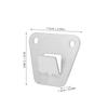 1Set Wall Mount Fan Bracket Steel Flat Bracket Sturdy Holder for Universal Electric Fan Mounting Replacement Accessory