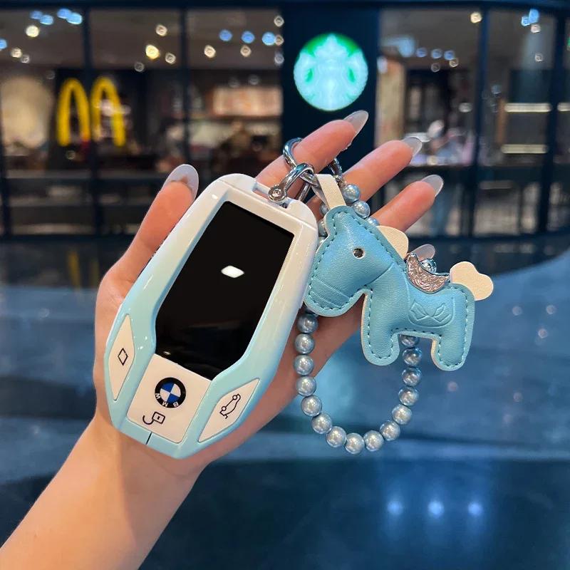 Remote Car Key Cover Keychain Key Case For BMW X1 X3 X4 X5 X6 Series 1 2 3 5 7 G20 G02 G05 G31 G23 F34 F15 F40 IX3 xs9
