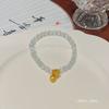 Sweet fashion creative natural stone crystal pearl bracelet light luxury niche national wind couple bracelet jewelry women