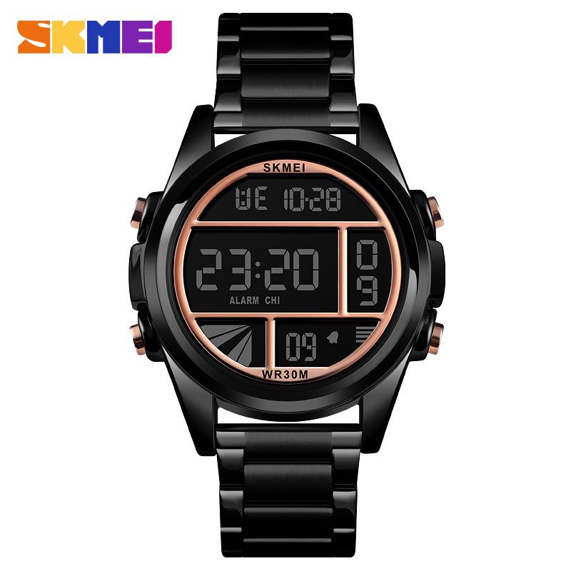 Shike Mei Men's Waterproof Steel Band Multifunctional Sports Watch - Popular Southeast Asia Model