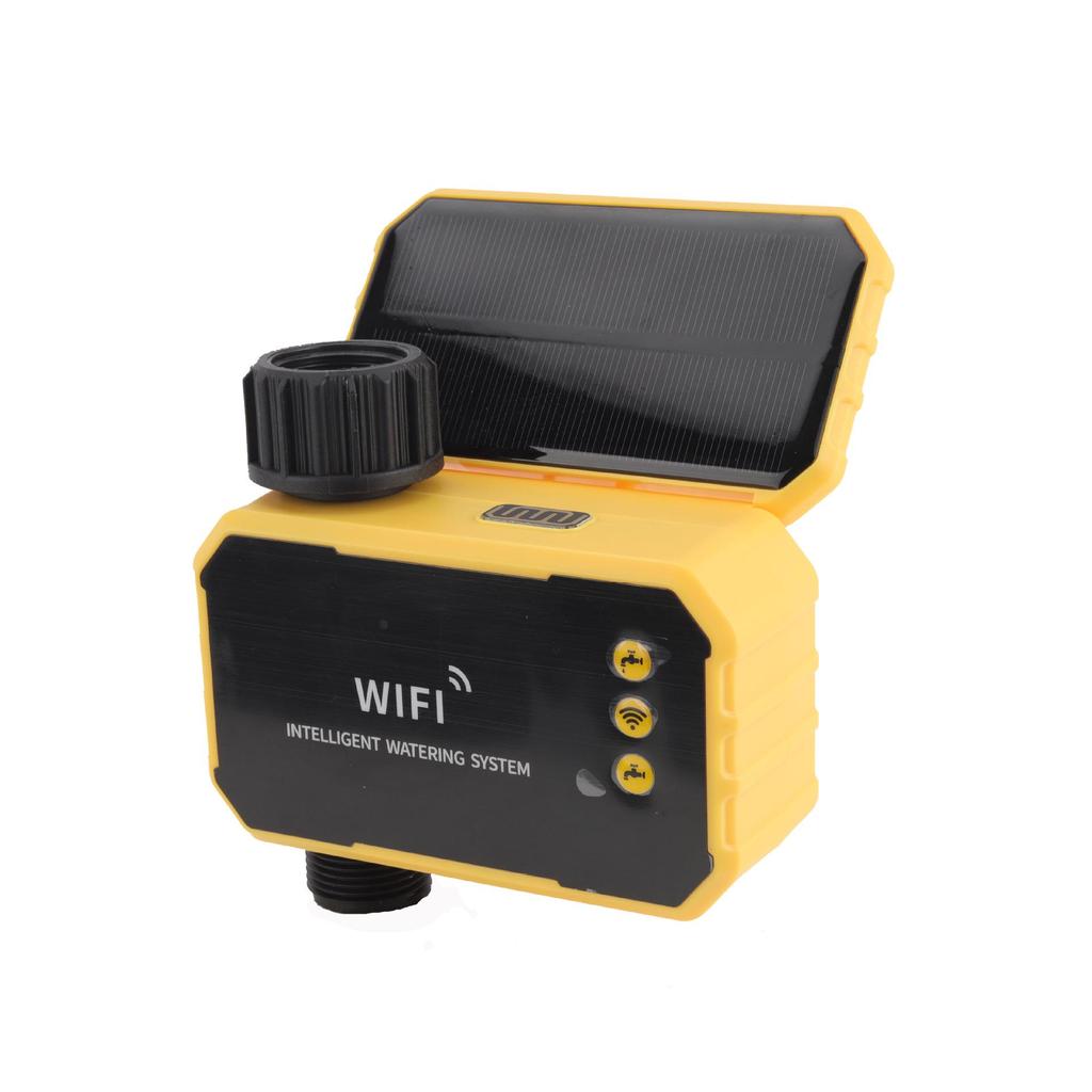 ZigBee Solar-Powered Wireless Water Valve Timer with Copper Head and Unlimited Battery Life