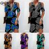 Women's Fashion Summer Spring Short Sleeve V-Neck Casual Dresses