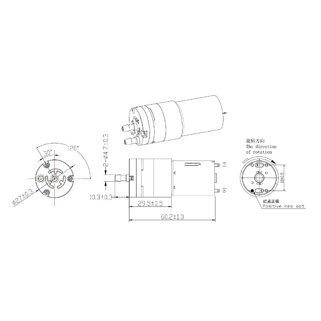 JSB2438008 CC 6V-12V 7.4V Micro Motor 370 Bomba de Água Autoescorvante Mini Bomba para Limpador de Mesa de Chá