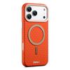 Luxury Leather For Magsafe Carbon Fiber Texture Phone Case For iPhone 17 16 15 14 13 Pro Max Magnetic Wireless Charging Shockproof Cover