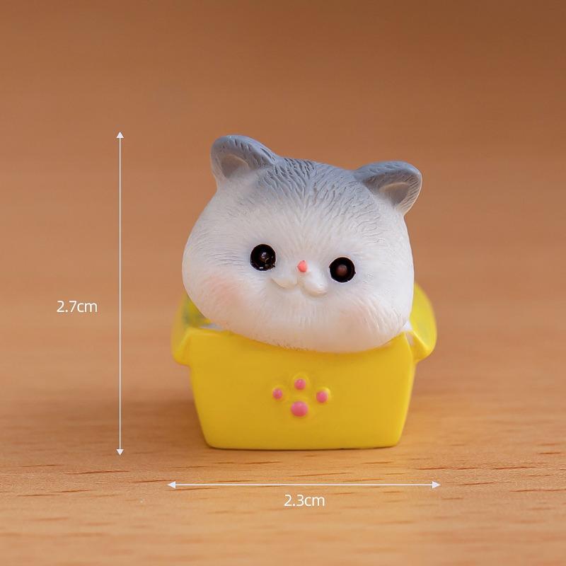 Micro-landscape OrnamentsGarden DecorationsResin Handicrafts Desktop Small Ornaments and Cute Cartoon Little Cats