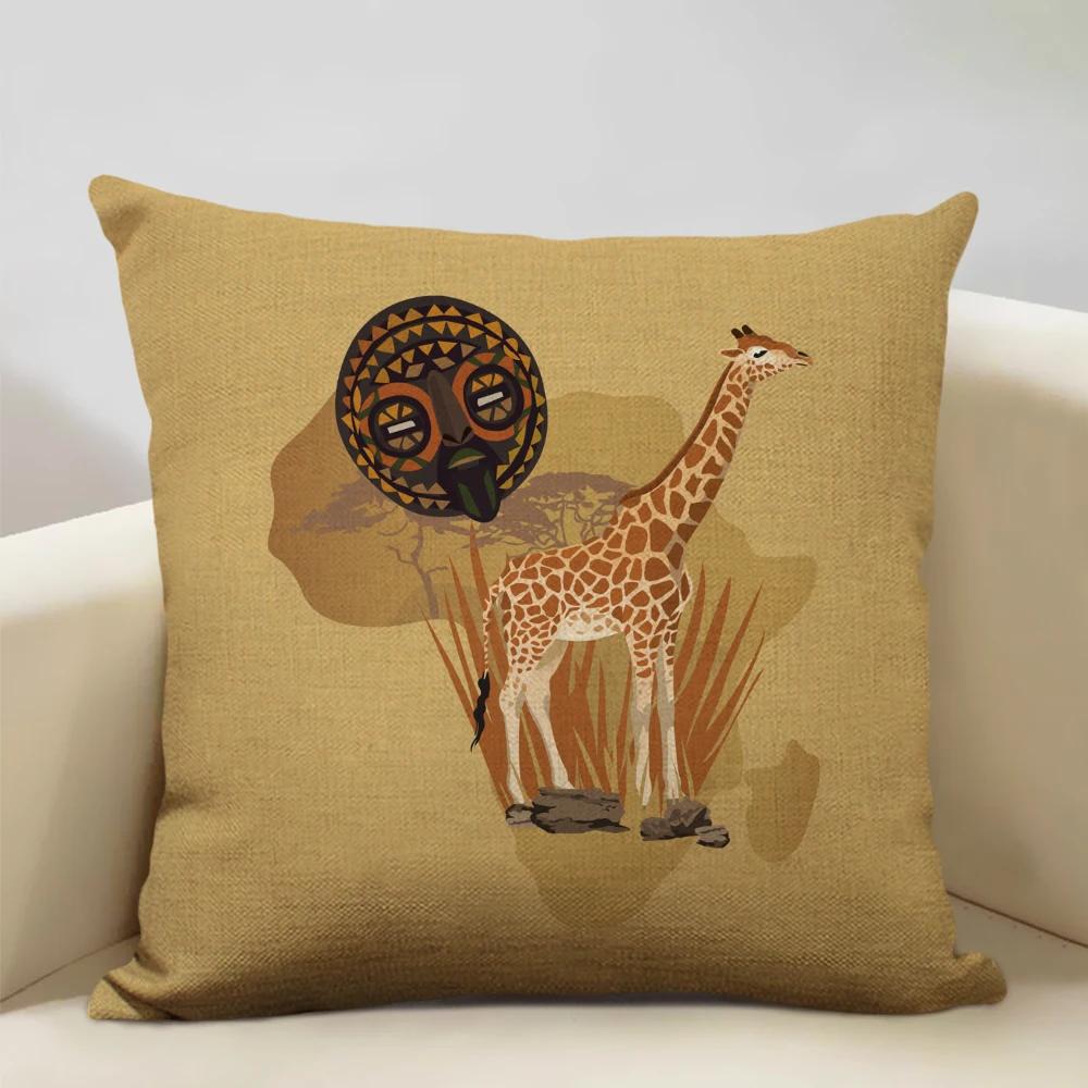 Ethnic Tribe Decorative Throw Pillow Case African Pattern Cushion Cover Home Sofa Decor Pillowcase Universal in All Seasons