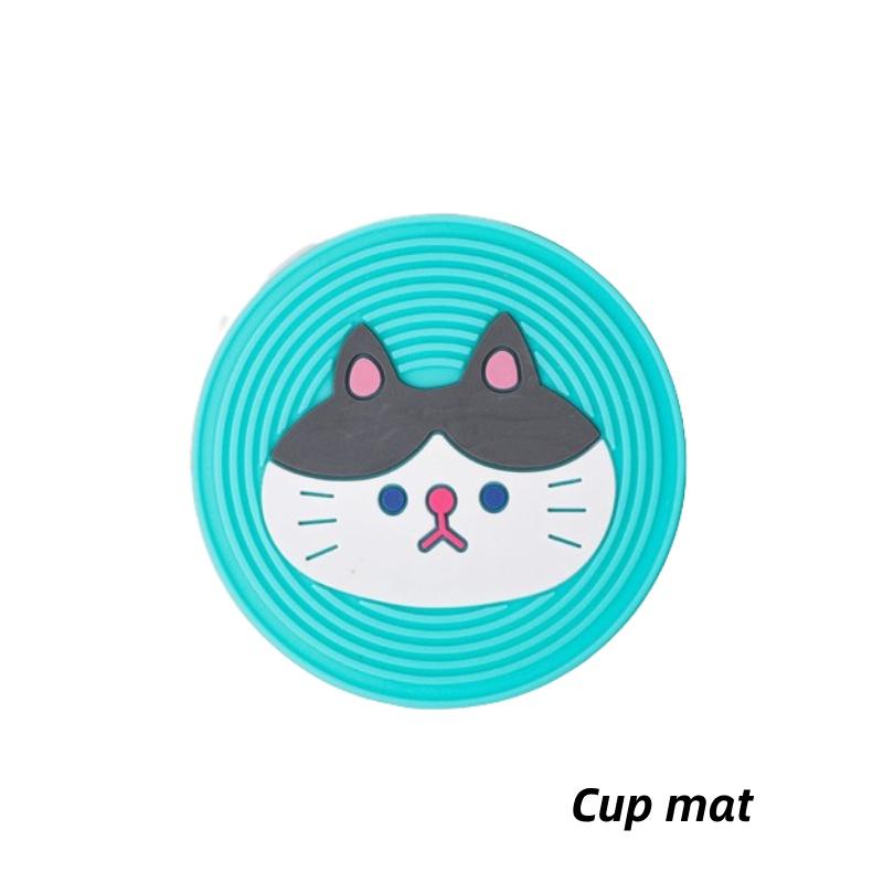 1pcs Cartoon Adiabatic Silicon Heat Insulated Mat Drink Coffee Cup Coasters Pad