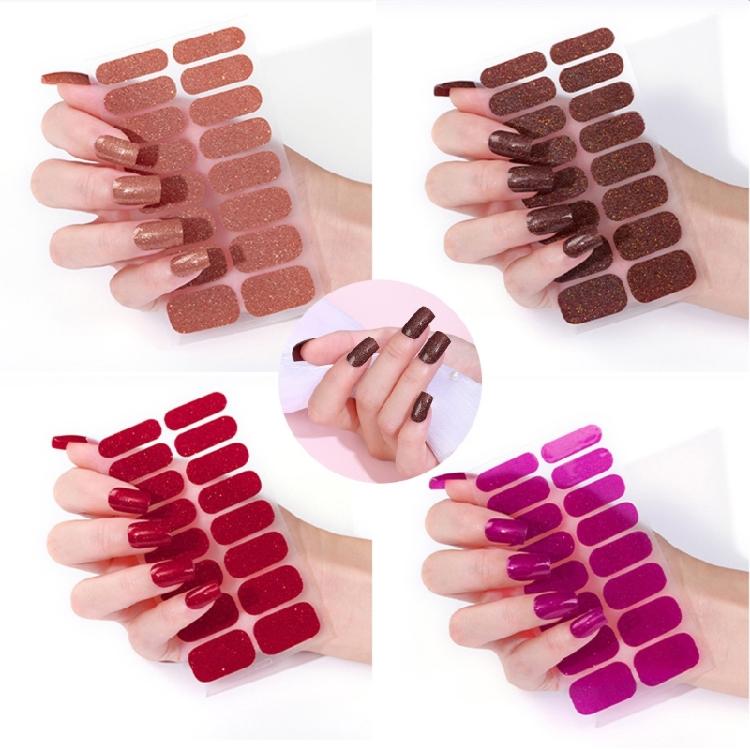 Nail Polishing Sticker Nail Stickers Set for Lamp Need Full Nail Wraps