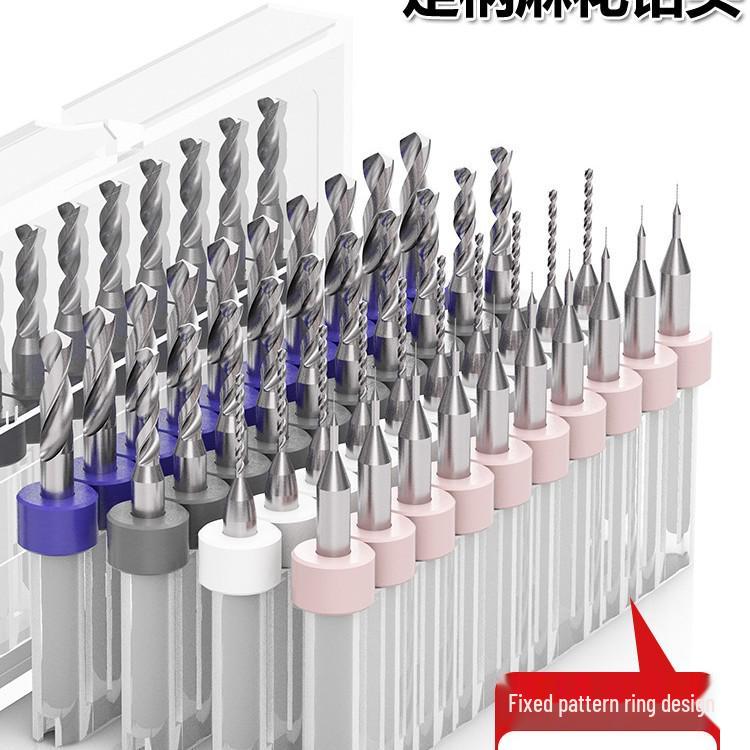 PCB Tungsten Steel Micro Twist Drill Set, 0.2-3.0mm, Fixed Shank