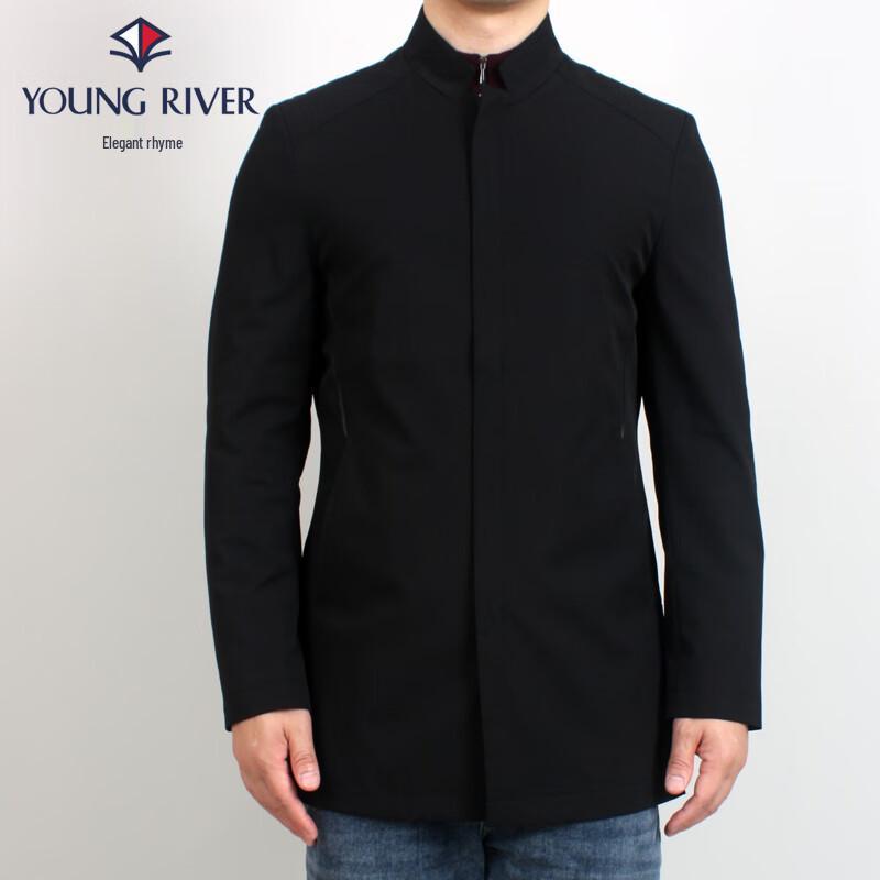 Men s Business Casual Stand Collar Windbreaker L