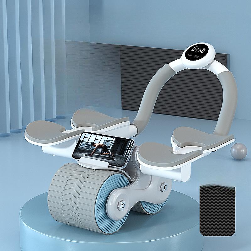 Abdominal Wheel Automatic Rebound Belly Wheel Abdominal Muscle Wheel Elbow Female Thin Belly Household Fitness Equipment Men's Equipment
