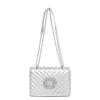 Elegant Pu Leather 2024 Spring Summer Lady's Small Handbag With Chic Quilted Texture