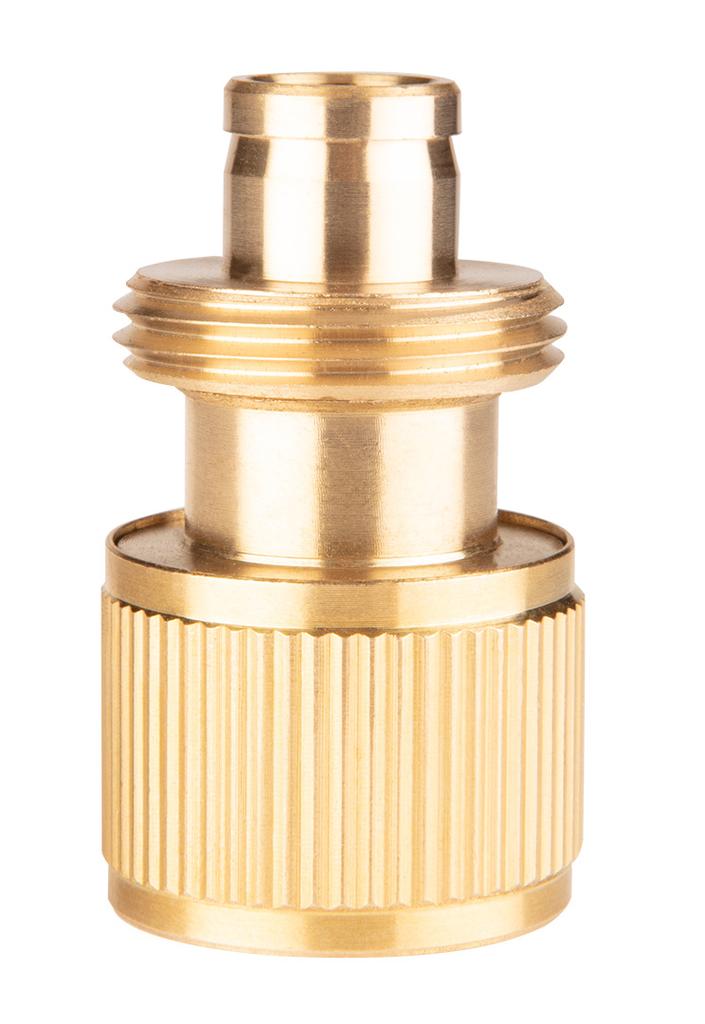 STOP connector 1/2", brass