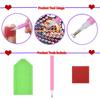 3Pcs Special Shape Flower Diamond Bookmark Art Projects Diamond Painting Bookmark Making Kit Diamond Art Bookmark with Pendant