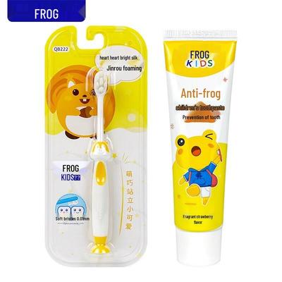 Frog Children's Toothbrush and Strawberry Toothpaste Set