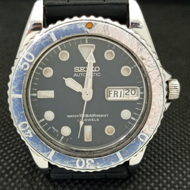 Gebrauchte Vintage-Uhr Seiko 5 Automatik 7S26A aus Japan mit originalem Zifferblatt, A415734-2, SKU621d-A415734