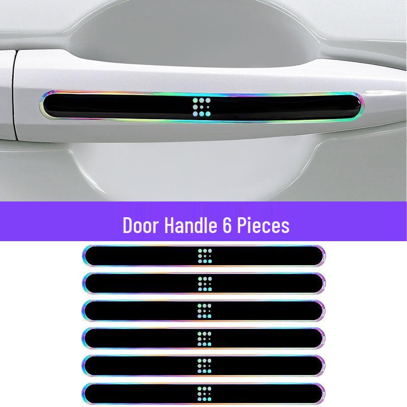 Bol de Poignée de Porte Bumper Pare-chocs en Époxy Résistant aux Rayures Sept Couleurs pour Voitures Lan Dian E5/E3