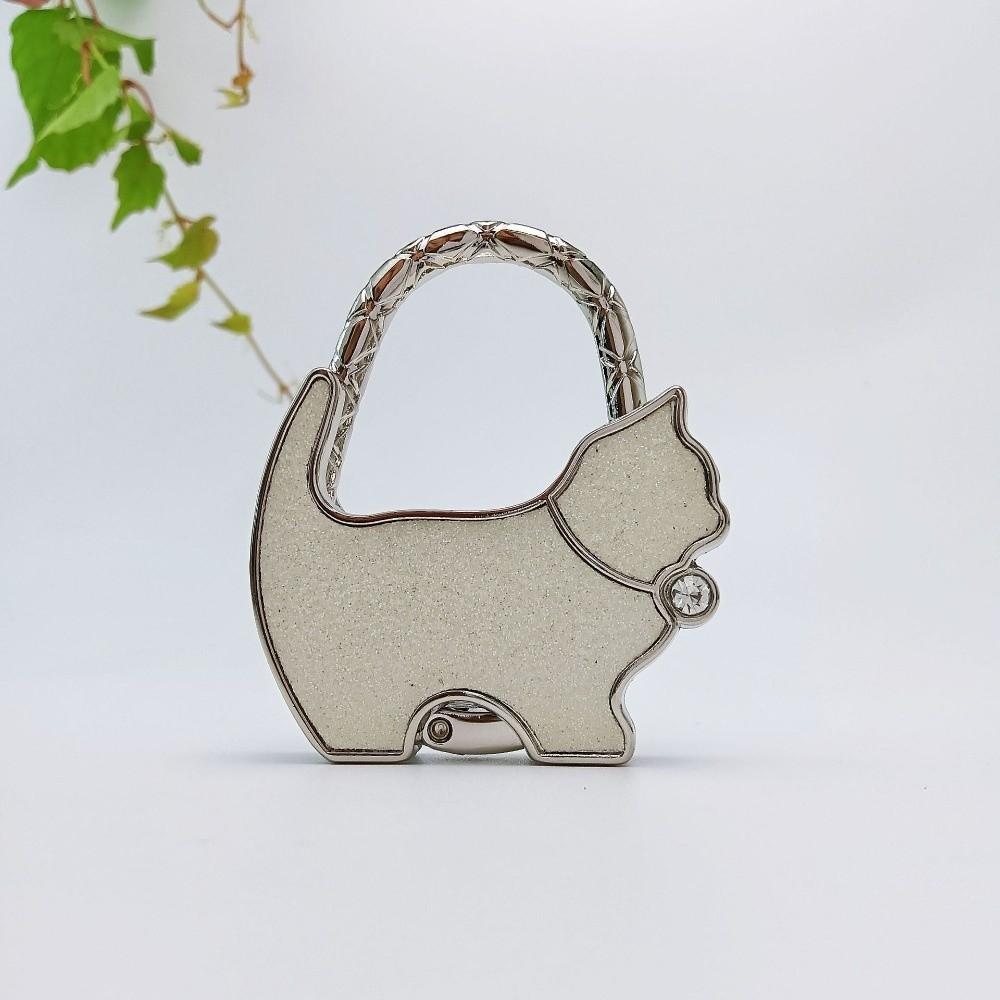 Foldable Cat Handbag Hook Lovely Design Folding Bag Hook NEW Table Edge Hook Home Decoration