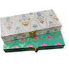 Decorative Wood Shagun Cash and Jewellery Box for Wedding and Festive Gifting, Green, 20L X 9.5W X 4H Centimeters