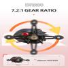New Upgraded Bait Fishing Reel BR Series 7.2:1 Gear Ratio 18+1BB Bearing 18LB Max Drag Shallow Spool Bait Fishing Reel for Freshwater and Saltwater