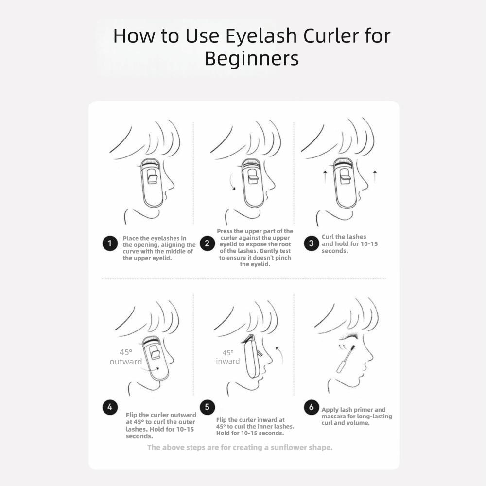 Long-Lasting Lift Electric Lash Curler USB Rechargeable Perm Eyelash Curler Professional
