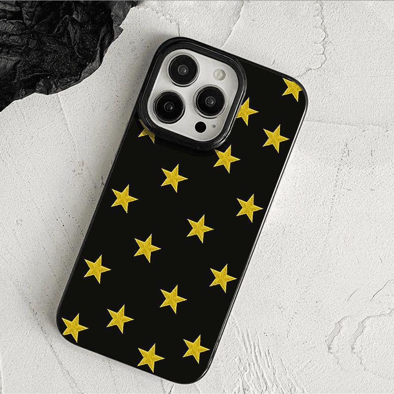 

Black Star Full Screen Case for iPhone 15 Pro Max 16 Pro Max