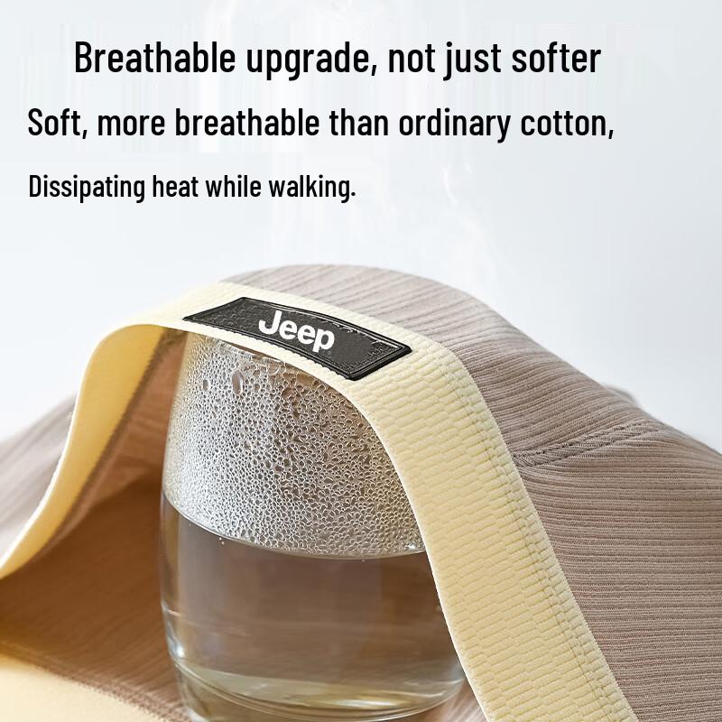 JEEP Men's Pure Cotton Antibacterial Boxer Briefs 3-Pack