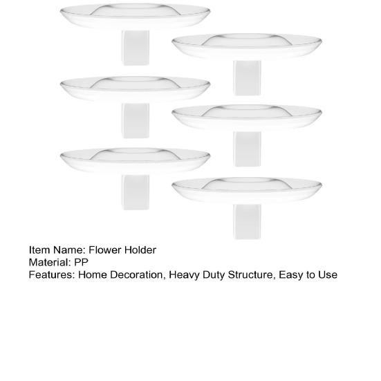 Yousheng 6/12/15/24/25/30/35/50/60Pcs Floating Floral Arrangement Holder Clear Floating Flower Display Stand Hydroponics Water Planting Flower Bowl