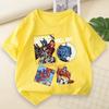 2026 Summer Cotton Versatile Breathable Cool Parent Child Wear Transformers Autobots Attack Cartoon Printed Children's T-shirt