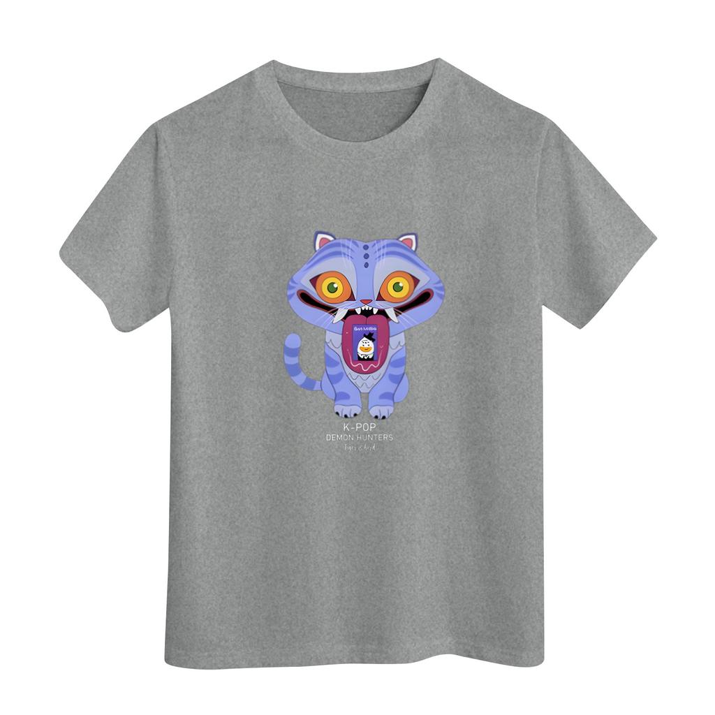 Men's Round Neck Printed Short-sleeved T-shirt Top
