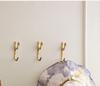Creative Nordic Swan Brass Coat Hook for Bedroom or Entryway