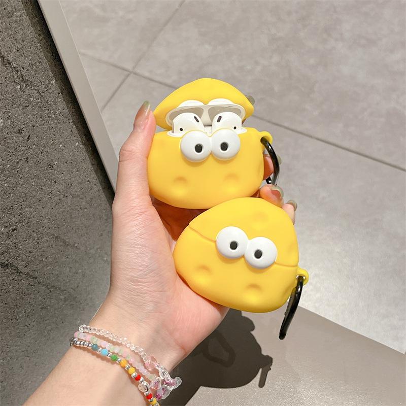 Cute Eye Cheese for AirPods 1 Generation Pro1 Protective Case Cartoon 1/1 Generation Apple Wireless Earphone Case