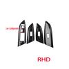 LHD RHD For Honda Fit Jazz GK5 2015-2018 Side Door Window Lift Panel Switch Button Cover Sticker Car Interior Accessories