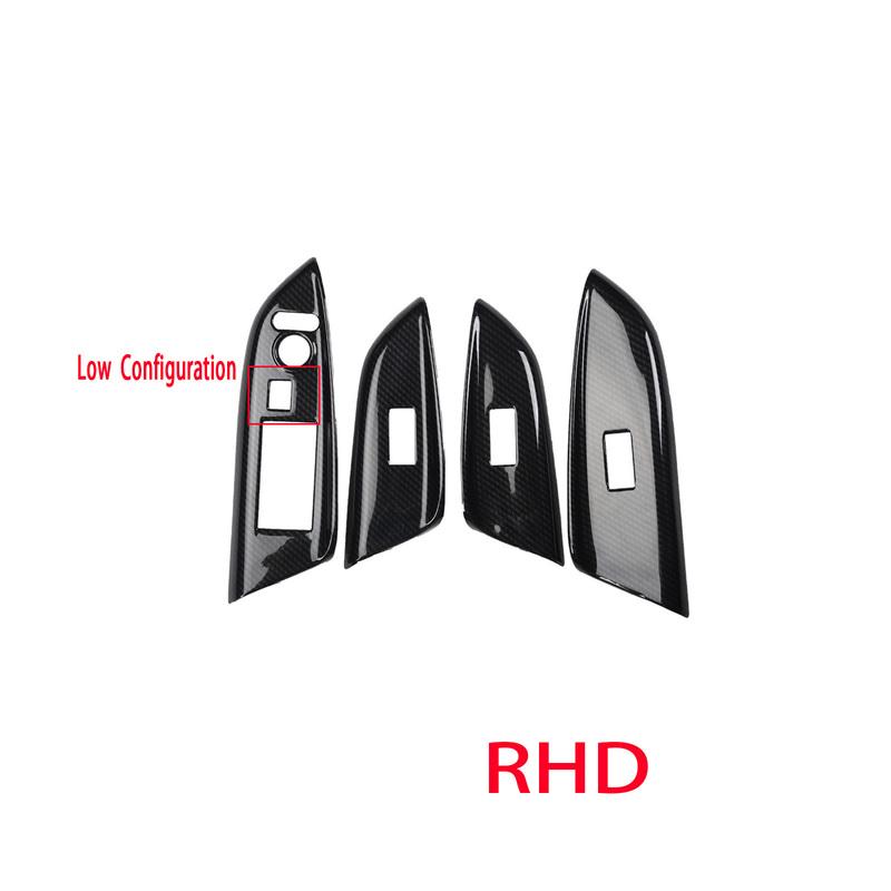 LHD RHD For Honda Fit Jazz GK5 2015-2018 Side Door Window Lift Panel Switch Button Cover Sticker Car Interior Accessories