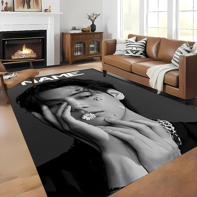 Custom Personalization Jimin Area Rug - Perfect For Kitchen, Bathroom,Laundry Room Decor Large Size Available,Gift All Seasons