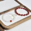 Celebrity Style Red Agate Beaded Bracelet for Women - Niche Design, Light Luxury, Simple, Versatile, Best Friend Jewelry
