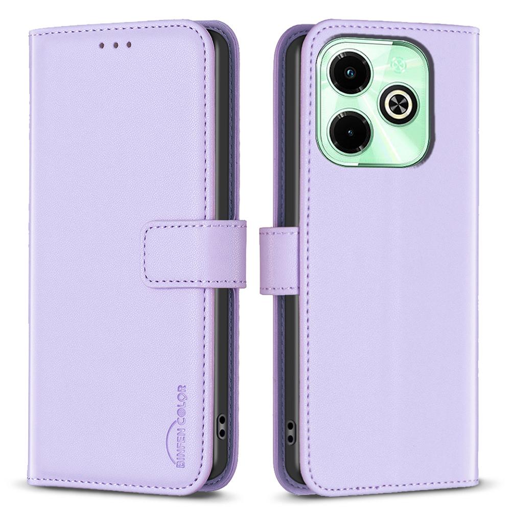 BINFEN COLOR BF17 For Infinix Hot 40/Hot 40 Pro Wallet Case PU Leather Cover Stand