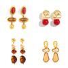 Salircon Set da 7 Pezzi Nuovi Orecchini a Goccia Geometrici in Resina Vintage Gioielli per Orecchie Femminili Regalo per Feste Banchetti